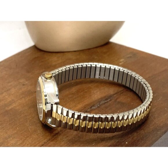 Timex Women's Watch T2M828 Quartz Indiglo Mother of Pearl Dial Two Tone Steel - Picture 10 of 15